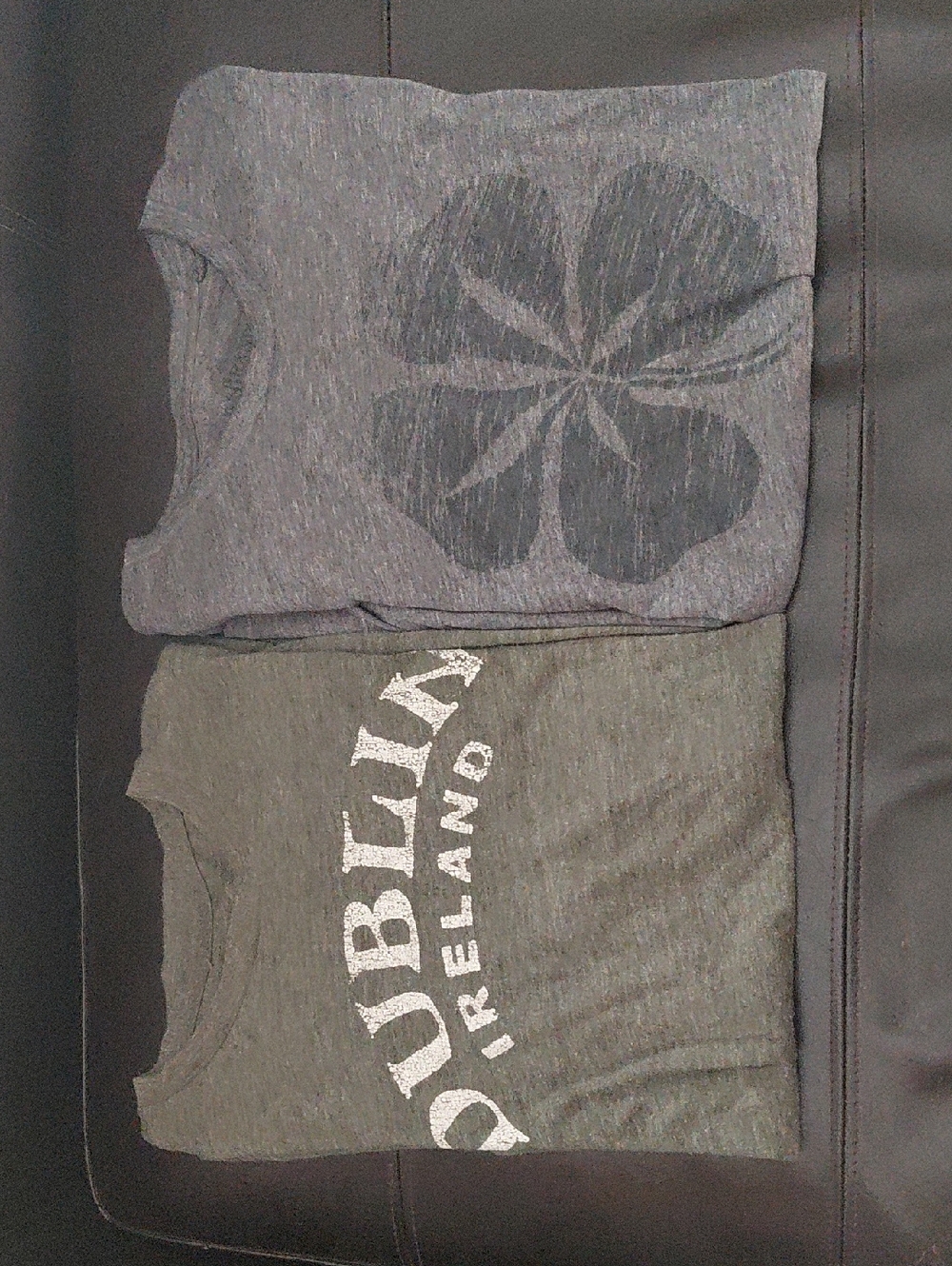 Vintage Lucky Brand Gray Graphic Short Sleeve Tee Bundle Of 2.